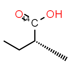 ChemSpider 2D Image | (2R)-2-Methyl(1-~14~C)butanoic acid | C414CH10O2