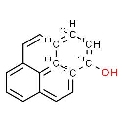 ChemSpider 2D Image | 1-(1,2,3,3a,10a,10b-~13~C_6_)Pyrenol | C1013C6H10O