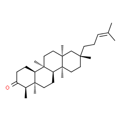 ChemSpider 2D Image | (1R,4aS,4bR,6aS,8R,10aS,10bS,12aR)-1,4b,6a,8,10a,12a-Hexamethyl-8-(4-methyl-3-penten-1-yl)hexadecahydro-2(1H)-chrysenone | C30H50O