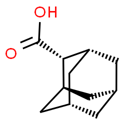 ChemSpider 2D Image | (1R,2r,3S,5r,7r)-2-Adamantanecarboxylic acid | C11H16O2