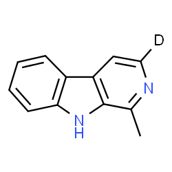 ChemSpider 2D Image | 1-Methyl(3-~2~H)-9H-beta-carboline | C12H9DN2