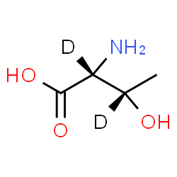 ChemSpider 2D Image | D-(2,3-~2~H_2_)Threonine | C4H7D2NO3