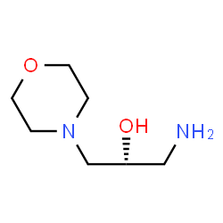 ChemSpider 2D Image | (2R)-1-Amino-3-(4-morpholinyl)-2-propanol | C7H16N2O2