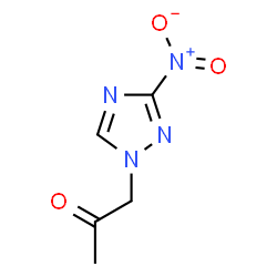 ChemSpider 2D Image | 1-(3-Nitro-1H-1,2,4-triazol-1-yl)acetone | C5H6N4O3