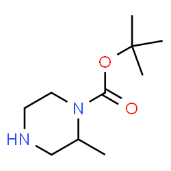ChemSpider 2D Image | tert-butyl 2-methylpiperazine-1-carboxylate | C10H20N2O2