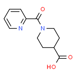 ChemSpider 2D Image | 1-Picolinoylpiperidine-4-carboxylic acid | C12H14N2O3