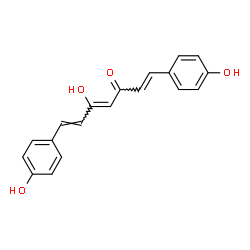 ChemSpider 2D Image | (1E,4Z,6E)-5-Hydroxy-1,7-bis(4-hydroxyphenyl)-1,4,6-heptatrien-3-one | C19H16O4