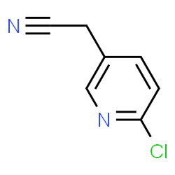 ChemSpider 2D Image | 6-Chloro-3-pyridylacetonitrile | C7H5ClN2