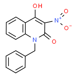 ChemSpider 2D Image | 1-Benzyl-4-hydroxy-3-nitro-1H-quinolin-2-one | C16H12N2O4