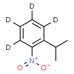 ChemSpider 2D Image | 1-Isopropyl-2-nitro(~2~H_4_)benzene | C9H7D4NO2