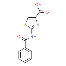 ChemSpider 2D Image | 2-(Benzoylamino)-1,3-thiazole-4-carboxylic acid | C11H8N2O3S