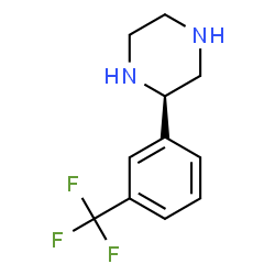 ChemSpider 2D Image | (2R)-2-[3-(Trifluoromethyl)phenyl]piperazine | C11H13F3N2