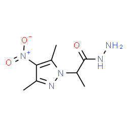 ChemSpider 2D Image | 2-(3,5-dimethyl-4-nitropyrazol-1-yl)propanehydrazide | C8H13N5O3