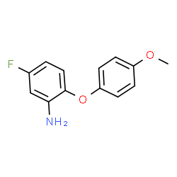 ChemSpider 2D Image | 5-Fluoro-2-(4-methoxyphenoxy)aniline | C13H12FNO2