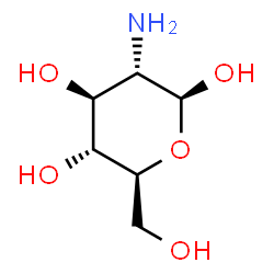 ChemSpider 2D Image | 2-Amino-2-deoxy-beta-L-glucopyranose | C6H13NO5