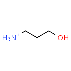 ChemSpider 2D Image | 3-Hydroxy-1-propanaminium | C3H10NO