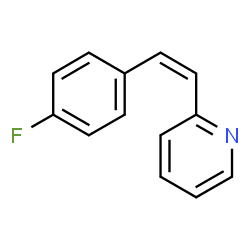 ChemSpider 2D Image | 2-[(Z)-2-(4-Fluorophenyl)vinyl]pyridine | C13H10FN