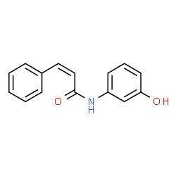 ChemSpider 2D Image | (2Z)-N-(3-Hydroxyphenyl)-3-phenylacrylamide | C15H13NO2