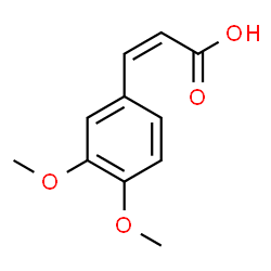 ChemSpider 2D Image | (Z)-3,4-dimethoxycinnamic acid | C11H12O4