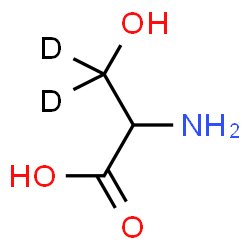 ChemSpider 2D Image | (3,3-~2~H_2_)Serine | C3H5D2NO3