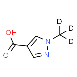 ChemSpider 2D Image | 1-(~2~H_3_)Methyl-1H-pyrazole-4-carboxylic acid | C5H3D3N2O2
