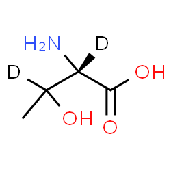 ChemSpider 2D Image | L-(2,3-~2~H_2_)Threonine | C4H7D2NO3