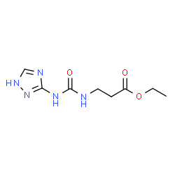ChemSpider 2D Image | Ethyl N-(1H-1,2,4-triazol-3-ylcarbamoyl)-beta-alaninate | C8H13N5O3