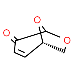 ChemSpider 2D Image | (1S)-6,8-Dioxabicyclo(3.2.1)oct-2-en-4-one | C6H6O3