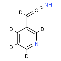 ChemSpider 2D Image | 2-[(~2~H_4_)-3-Pyridinyl](~2~H)ethenimine | C7HD5N2