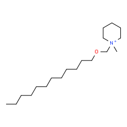 ChemSpider 2D Image | 1-[(Dodecyloxy)methyl]-1-methylpiperidinium | C19H40NO