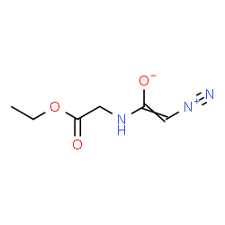 ChemSpider 2D Image | 2-Diazonio-1-[(2-ethoxy-2-oxoethyl)amino]ethenolate | C6H9N3O3