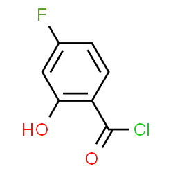 ChemSpider 2D Image | 4-Fluoro-2-hydroxybenzoyl chloride | C7H4ClFO2