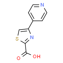 ChemSpider 2D Image | 4-(4-Pyridinyl)-2-thiazolecarboxylic acid | C9H6N2O2S