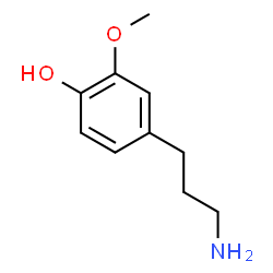 ChemSpider 2D Image | 4-(3-Aminopropyl)-2-methoxyphenol | C10H15NO2