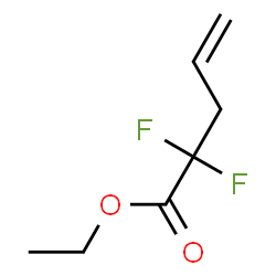 ChemSpider 2D Image | Ethyl 2,2-difluoro-4-pentenoate | C7H10F2O2