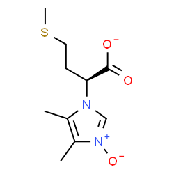 ChemSpider 2D Image | (2S)-2-(4,5-Dimethyl-3-oxido-1H-imidazol-1-yl)-4-(methylsulfanyl)butanoate | C10H15N2O3S