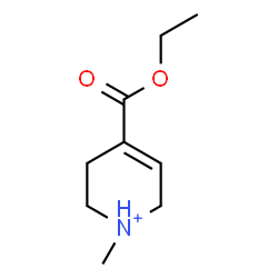 ChemSpider 2D Image | 4-(Ethoxycarbonyl)-1-methyl-1,2,3,6-tetrahydropyridinium | C9H16NO2