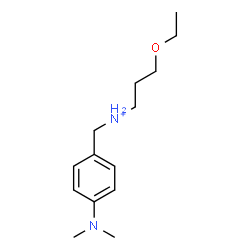 ChemSpider 2D Image | N-[4-(Dimethylamino)benzyl]-3-ethoxy-1-propanaminium | C14H25N2O