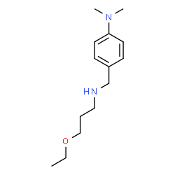 ChemSpider 2D Image | 4-{[(3-Ethoxypropyl)amino]methyl}-N,N-dimethylaniline | C14H24N2O