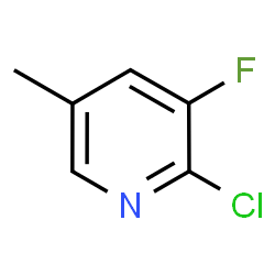 ChemSpider 2D Image | 2-Chloro-3-fluoro-5-methylpyridine | C6H5ClFN