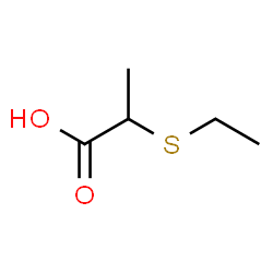 ChemSpider 2D Image | 2-(Ethylthio)propanoic acid | C5H10O2S