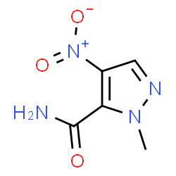 ChemSpider 2D Image | 1-Methyl-4-nitro-1H-pyrazole-5-carboxamide | C5H6N4O3