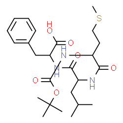 ChemSpider 2D Image | Boc-met-leu-phe | C25H39N3O6S