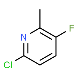 ChemSpider 2D Image | 2-Chloro-5-fluoro-6-picoline | C6H5ClFN