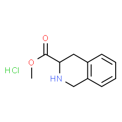 ChemSpider 2D Image | methyl 1,2,3,4-tetrahydroisoquinoline-3-carboxylate hydrochloride | C11H14ClNO2