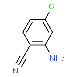 ChemSpider 2D Image | 5-Chloro-2-cyanoaniline | C7H5ClN2
