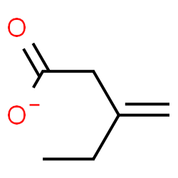 ChemSpider 2D Image | 3-Methylenepentanoate | C6H9O2