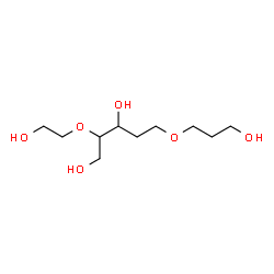 ChemSpider 2D Image | 2-Deoxy-4-O-(2-hydroxyethyl)-1-O-(3-hydroxypropyl)pentitol | C10H22O6