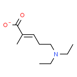ChemSpider 2D Image | (2E)-5-(Diethylamino)-2-methyl-2-pentenoate | C10H18NO2
