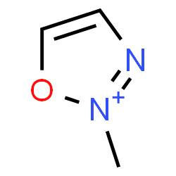 ChemSpider 2D Image | 2-Methyl-1,2,3-oxadiazol-2-ium | C3H5N2O